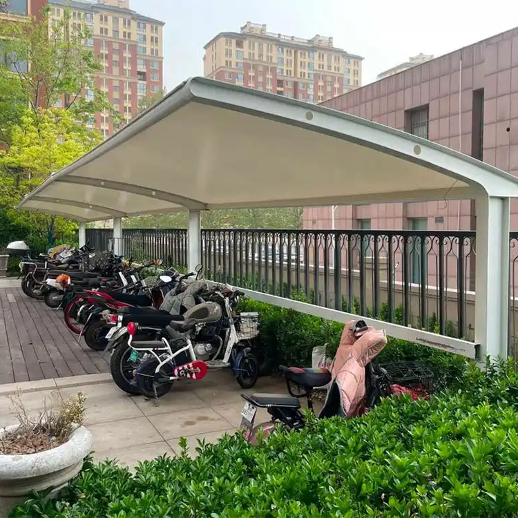 淮北膜结构电动车棚